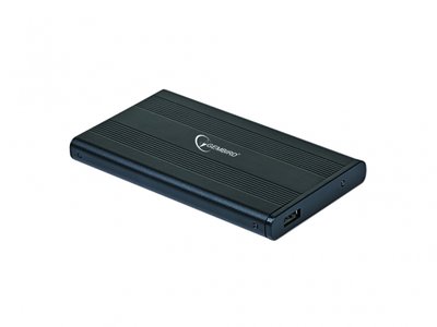 Кишеня зовнішня 2.5' Gembird, Black, USB 2.0, 1xSATA HDD/SSD, живлення по USB, алюмінієвий корпус (EE2-U2S-5) 120311 фото