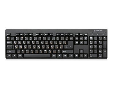 Клавіатура REAL-EL Standard 502 USB Black 152413 фото