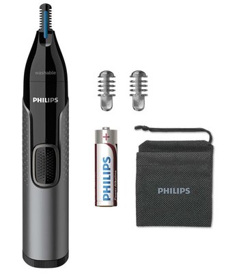 Тример Philips NT3650/16 Black, для бороди, 3 насадки, вологе очищення, водонепроникне 235231 фото