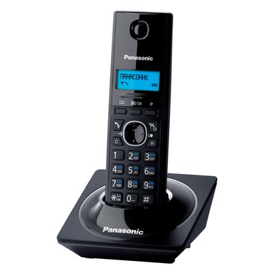 Радіотелефон Panasonic KX-TG1711UAB (чорний/фіолетовий) Caller ID, GAP, тел.книга 50 ном., поліфонія 118193 фото