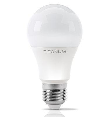 Лампа світлодіодна E27, 8 Вт, 4100K, A60, Titanum, 620 Лм, 220V (TLA6008274) 272303 фото