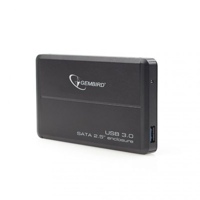 Кишеня зовнішня 2.5' Gembird, Black, USB 3.0, 1xSATA HDD/SSD, живлення по USB (EE2-U3S-2) 120312 фото