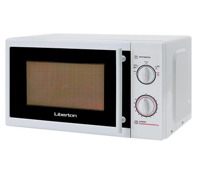 Мікрохвильова піч Liberton LMW-2076M White, 700W, 20 л, механіка, 5 рівнів потужності 166001 фото