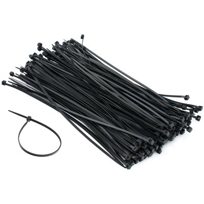 Стяжки для кабелю, 100 мм х 2,5 мм, 100 шт, Black, Patron (PLA-2.5-100-BL) 212071 фото