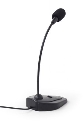Мікрофон Gembird MIC-D-01 Black, на підставці, кабель 1.2 м 164486 фото