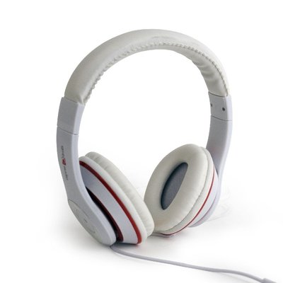 Навушники Gmb audio MHS-LAX-W, White, Mini jack, накладні, регулятор гучності, кабель 1.8 м 123239 фото
