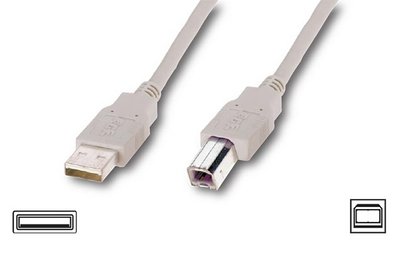 Кабель USB - USB BM 0.8 м Atcom White (6152) 5945 фото