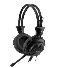 Навушники A4Tech HS-28-1 Black, 2xMini jack (3.5 мм), накладні, кабель 1.8 м 34786 фото