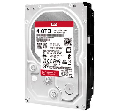 Жорсткий диск 3.5' 4Tb Western Digital Red Pro, SATA3, 256Mb, 7200 rpm (WD4003FFBX) 166717 фото
