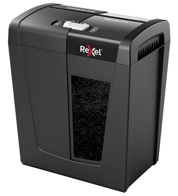 Знищувач паперу Rexel Secure X10, Black, тип різання - перехресний, 18 л, рівень безпеки - P4, подрібнення - 4x28 мм, до 10 аркушів за раз, реверс, 70 дБ, 340 x 400 x 220 мм, 5.2 кг (2020124EU) 266582 фото