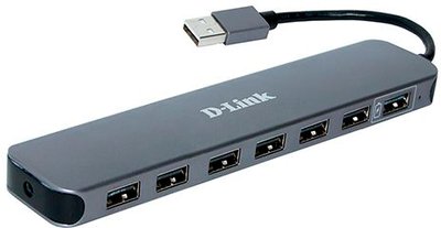 USB 2.0 концентратор D-Link DUB-H7, Grey 134997 фото