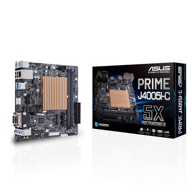 Мат.плата з процесором Asus PRIME J4005I-C, Celeron J4005 (2x2.0-2.7 GHz), 2xDDR4, HD Graphics, 1xSATA3, 1xM.2, 1xM.2 (Key E), ALC887-VD2, RTL8111H, 4xUSB3.1/4xUSB2.0, VGA/HDMI, Mini-ITX 162067 фото