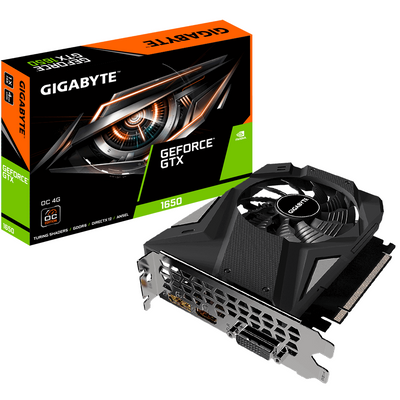 Відеокарта GeForce GTX 1650, Gigabyte, OC, 4Gb GDDR6, 128-bit, DVI/HDMI/DP, 1635/12000 MHz (GV-N1656OC-4GD) 204185 фото