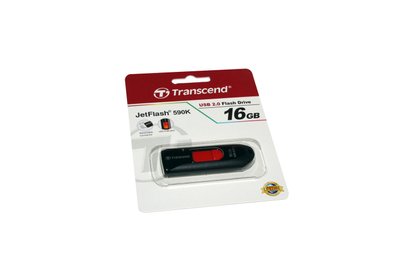 USB Flash Drive 16Gb Transcend 590 Black / 15/7Mbps / TS16GJF590K 124842 фото