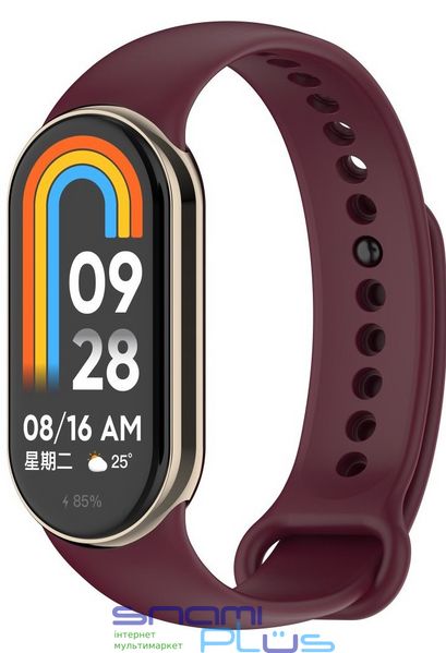 Ремешок для Xiaomi Mi Smart Band 8, BeCover, Burgundy Red (709378) 276216 фото