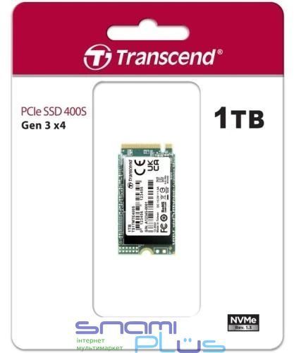 Твердотільний накопичувач SSD 1Tb, Transcend 400S, PCI-E 3.0 x4, M.2 (TS1TMTE400S) 264076 фото