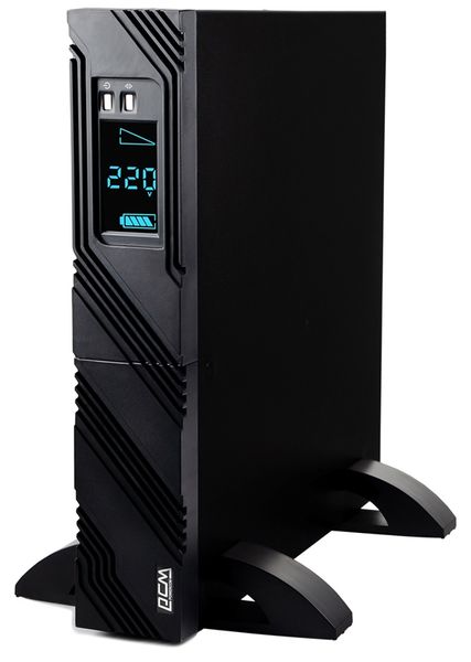Джерело безперебійного живлення PowerCom SPR-3000 LCD Black, 3000 ВА, 2400 Вт лінійно-інтерактивний, AVR, 8хIEC 274435 фото