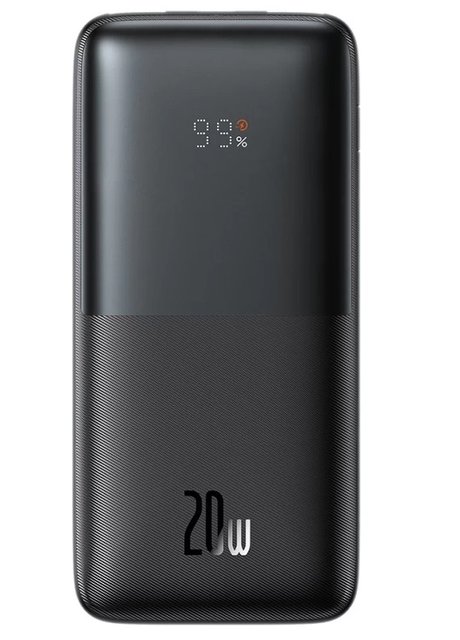 Універсальна мобільна батарея 10000 mAh, Baseus Bipow Pro, Black, 20 Вт, 2xUSB / Type-C, QC3.0, PD, цифровий LED дисплей (PPBD040201) 259812 фото