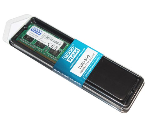 Пам'ять SO-DIMM, DDR3, 8Gb, 1600 MHz, Goodram, 1.5V (GR1600S364L11/8G) 152247 фото
