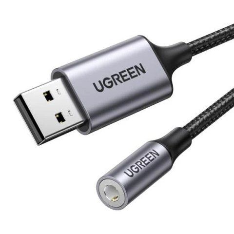 Звуковая карта USB 2.0, Ugreen, Grey (CM477/30757) 272742 фото