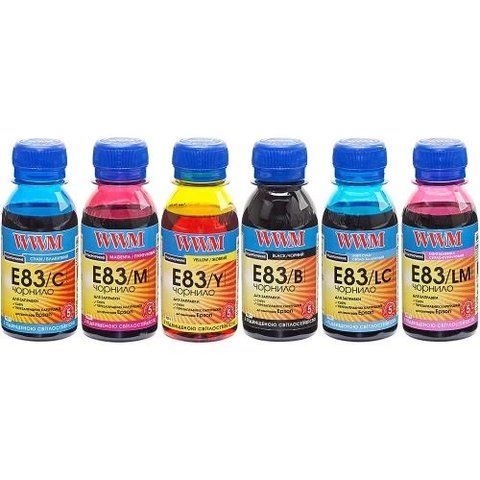 Комплект чорнил WWM Epson E83/B, E83/C, E83/LC, E83/M, E83/LM, E83/Y, 6x100 мл (E83SET-2) 70159 фото