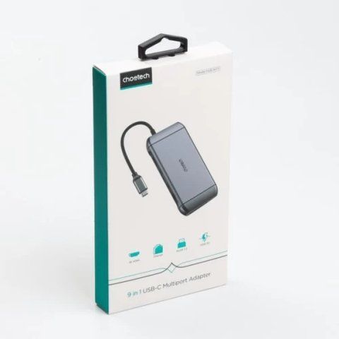 Док-станция Choetech 9-в-1, Silver (HUB-M15-GY) 296491 фото