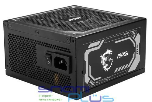 Блок живлення 1250 Вт, MSI MAG A1250GL PCIE5, Black 300122 фото