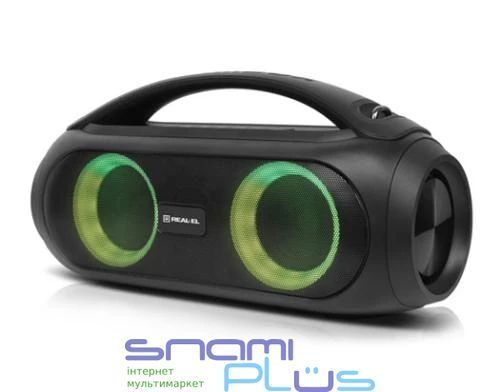 Колонка портативна 2.0 REAL-EL X-745 Black 254239 фото