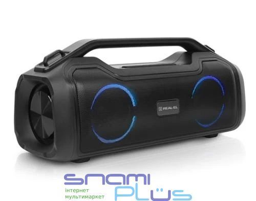 Колонка портативная 2.0 REAL-EL X-747 Black 254240 фото