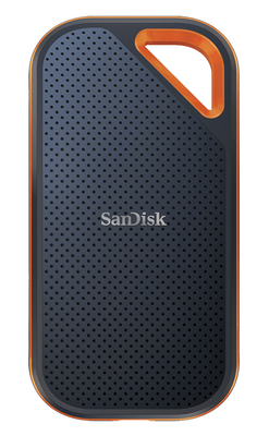 Зовнішній накопичувач SSD, 2Tb, SanDisk Extreme PRO Portable SSD V2, Black, USB 3.2, 2000/2000 MB/s, 3D TLC, IP55 (SDSSDE81-2T00-G25) 217261 фото