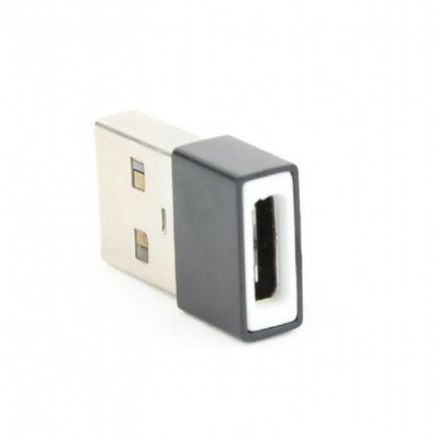 Перехідник Type-C (F) - USB 2.0 (M), Black, Cablexpert (A-USB2-AMCF-01) 163640 фото