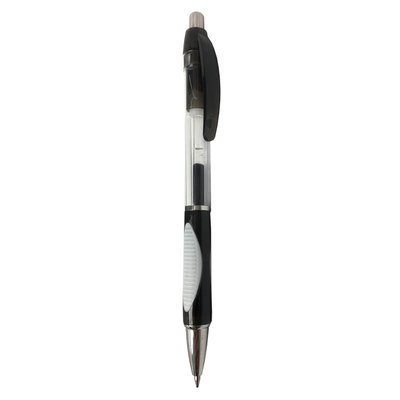 Ручка гелева 0.5 мм, H-Tone, чорна, автоматична, 12 од (JJ20218A-black) 247157 фото