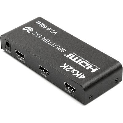 Спліттер HDMI 1x2, версия 2.0, 4K, 3D, 2160Р, PowerPlant (CA912476) 244787 фото