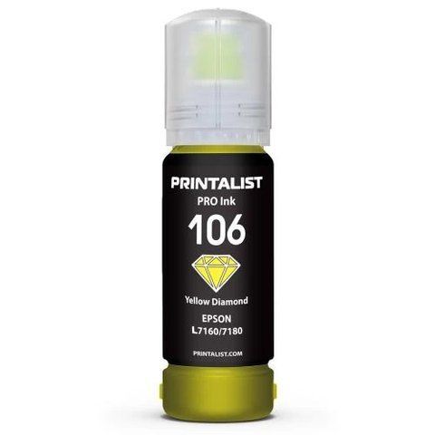 Чорнило Printalist 106, Yellow, 70 мл, водорозчинне (PL106Y) 262245 фото