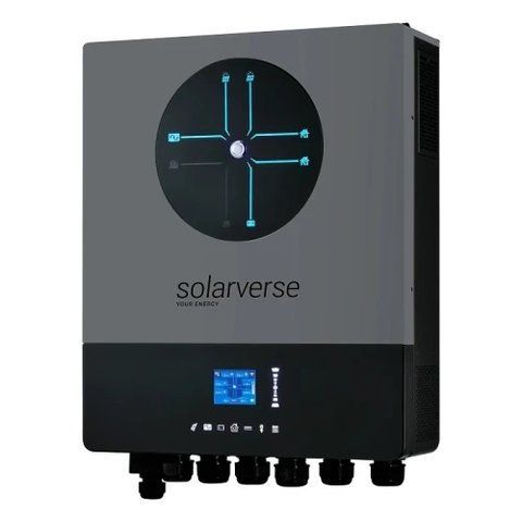 Гібридний інвертор Solarverse Ampere Double, Grey/Black, 8 кВт, однофазний (SV8048AD) 320043 фото