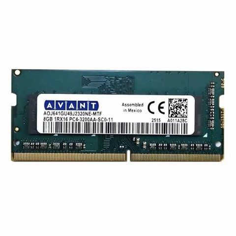 Пам'ять SO-DIMM, DDR4, 8Gb, 3200 MHz, Avant, 1.2V, CL22 (AOJ641GU49J2320NE-MTF) 325232 фото