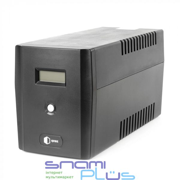 Источник бесперебойного питания Qube DG 1550, Black, 1550VA / 900 Вт, 4xSchuko, AVR, USB, RJ45, LCD экран, аккумулятор 2x12V 9Ah, 10.1 кг (QBDG1550) 277379 фото