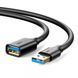 Кабель USB 3.0 AM - USB AF, 3 м, Black, Ugreen US129 (30127) 322693 фото 1