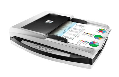 Сканер Plustek SmartOffice PL4080, Black/Grey, стаціонарний, A4, 1200x1200 dpi, 24-bit, 2xCIS, USB 2.0, 418x326x101 мм, 3.98 кг (0283TS) 198720 фото