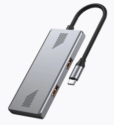 Хаб USB Gembird UHB-CM-U310-A2C2-01, Grey 325392 фото