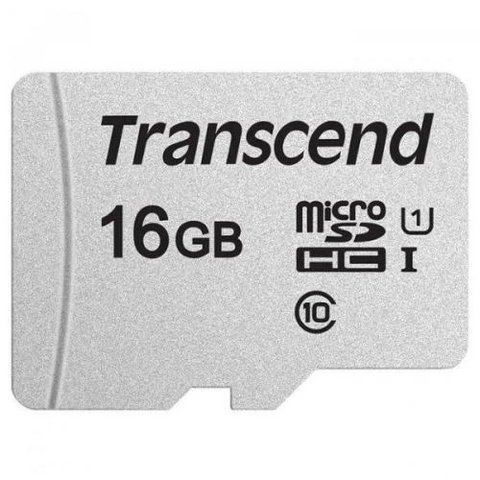 Карта пам'яті microSDHC, 16Gb, Transcend 300S, SD адаптер (TS16GUSD300S-A) 218364 фото