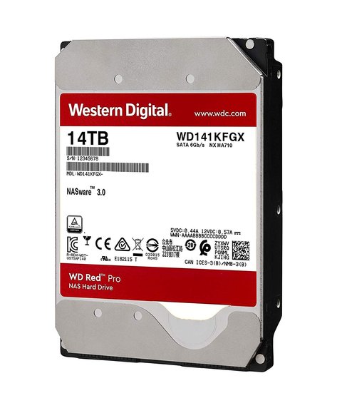 Жорсткий диск 3.5' 14Tb Western Digital Red Pro NAS, SATA3, 512Mb, 7200 rpm (WD141KFGX) 189137 фото
