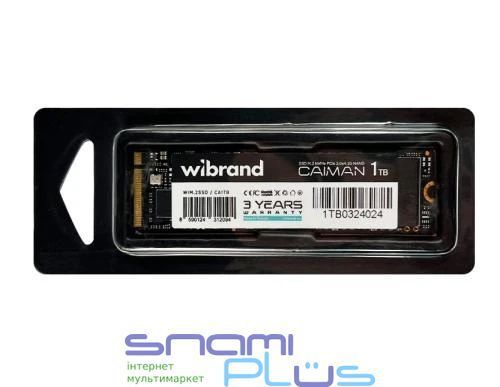 Твердотельный накопитель SSD 1Tb, Wibrand Caiman, PCI-E 3.0 x4, M.2 (WIM.2SSD/CA1TB) 286602 фото