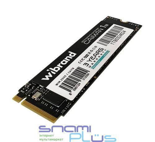 Твердотельный накопитель SSD 1Tb, Wibrand Caiman, PCI-E 3.0 x4, M.2 (WIM.2SSD/CA1TB) 286602 фото