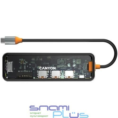 Док-станция Canyon 7-в-1 "DS-13", Grey (CNS-TDS13) 282536 фото