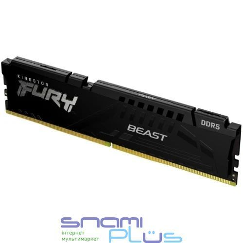 Память 8Gb DDR5, 5600 MHz, Kingston Fury Beast, Black (KF556C36BBE-8) 325019 фото