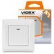 Выключатель одинарный Videx Binera, White, с подсветкой, 86x86 мм, IP20 (VF-BNSW1L-W) 164889 фото 1
