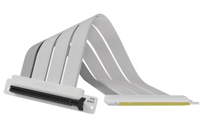 Райзер Cooler Master, PCI Express 4.0 x16, 20 см, White/Grey, кут 90° (MCA-U000C-WPCI40-200) 264702 фото