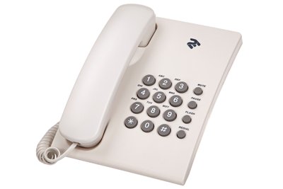 Телефон 2E AP-210, White, аналоговий, провідний, регулювання гучності дзвінка, кнопка Flash, повторний набір, перемикання тонального/імпульсного набору (680051628752) 189381 фото