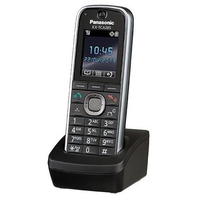 Системний бездротовий телефон Panasonic KX-TCA285RU для АТС TDA/TDE/NCP, Black, Bluetooth, Caller ID, гучний зв'язок (спікерфон), швидкий набір, тел книга 500 ном 196188 фото